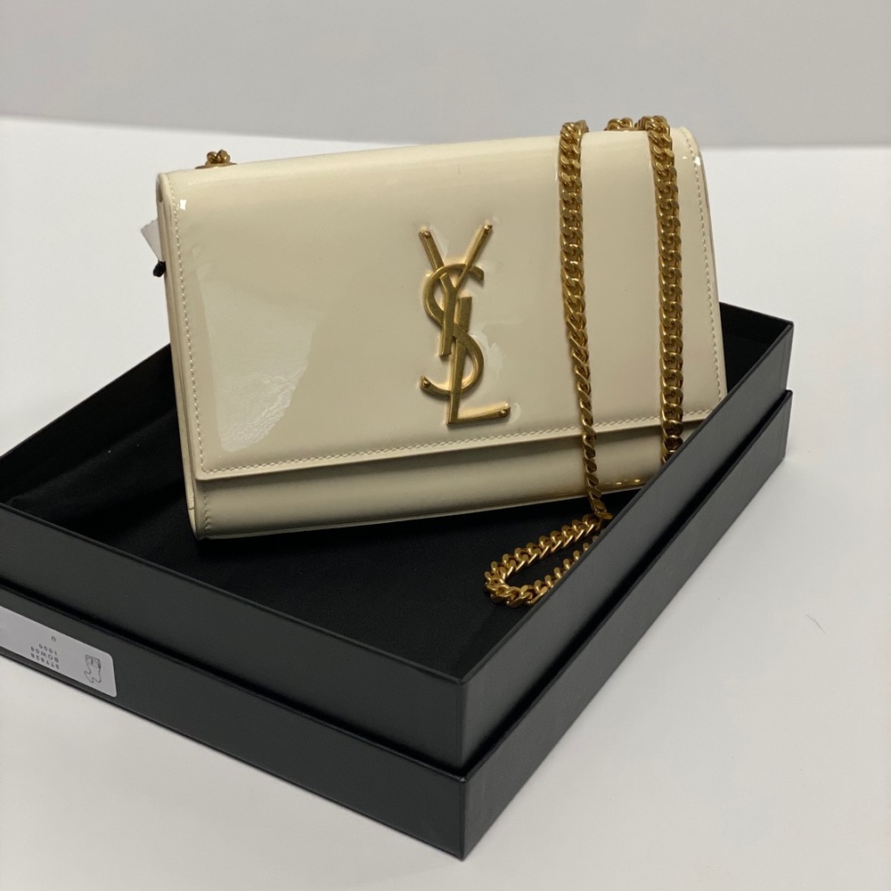 Saint Laurent Small Kate Patent Leather Bag